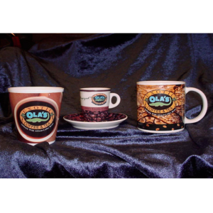 Ola’s Exotic Coffee 10oz “Get Olagized” Coffee Cup